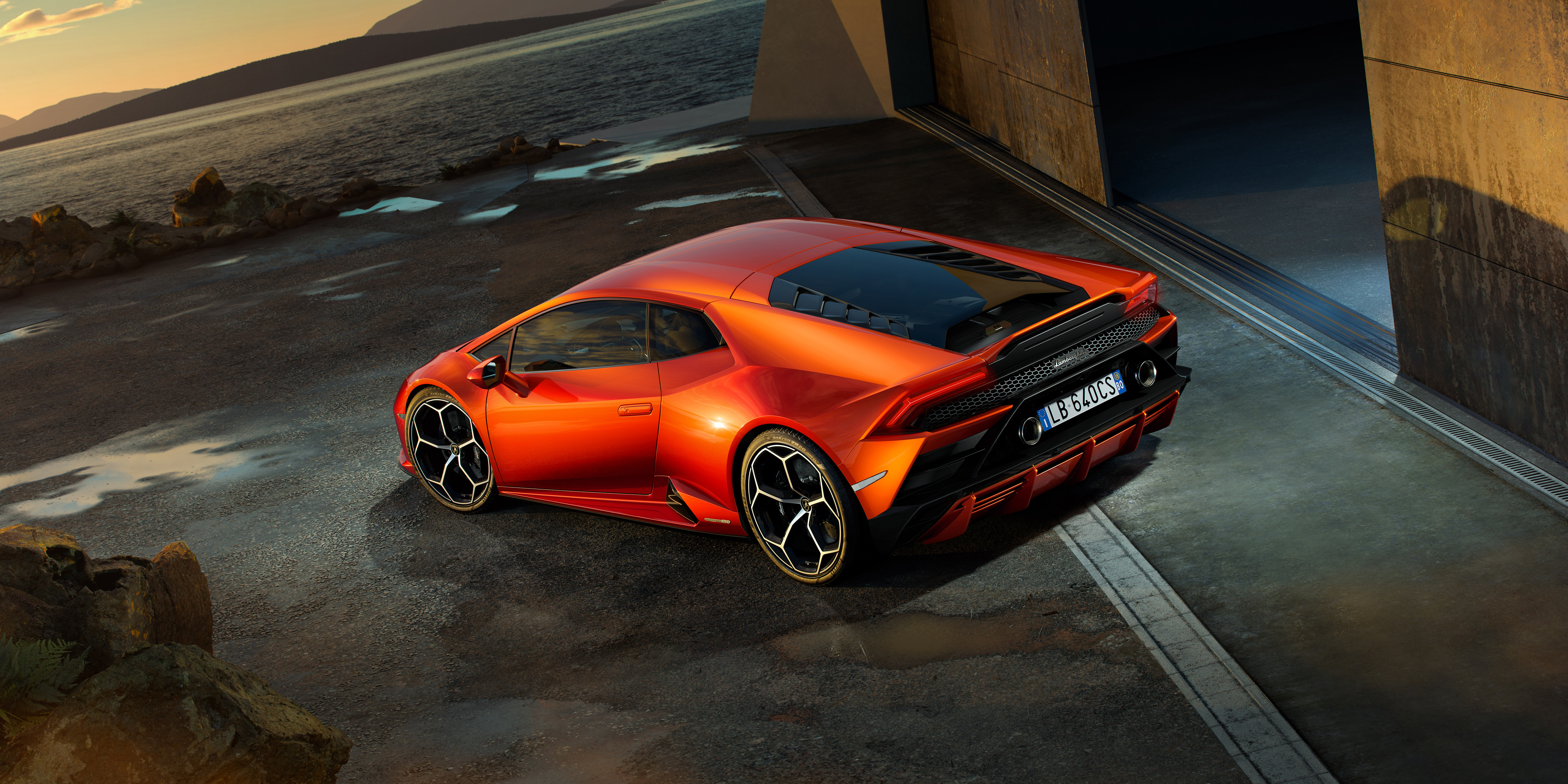 Lamborghini Huracan EVO 2019 Rear 4k, HD Cars, 4k ...